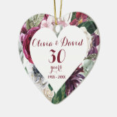 Rozen Greenery 30th Jubileum Ceramic Ornament (Links)