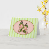 Rozen grote lettertype Moederdag Kaart (Gele Bloem)