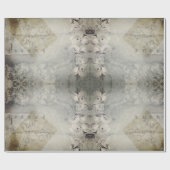 Rozen Grunge Gray Gothic Cadeaupapier (Vlak)