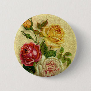  Rozen Grunge Ronde Button 5,7 Cm