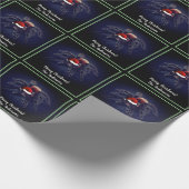 Rozen haar Tarantula in Santa Hat Christmas Cadeaupapier (Hoek)