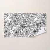 Rozen handgetekend patroon bad handdoek (Handdoek)
