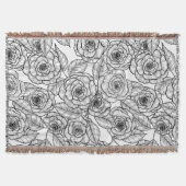 Rozen handgetekend patroon deken (Voorkant)