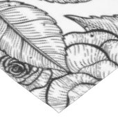 Rozen handgetekend patroon tafelkleed (Gekanteld)