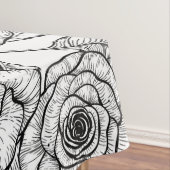 Rozen handgetekend patroon tafelkleed (Voorbeeld)