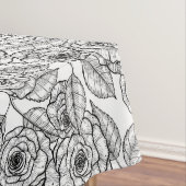 Rozen handgetekend patroon tafelkleed (Voorbeeld)