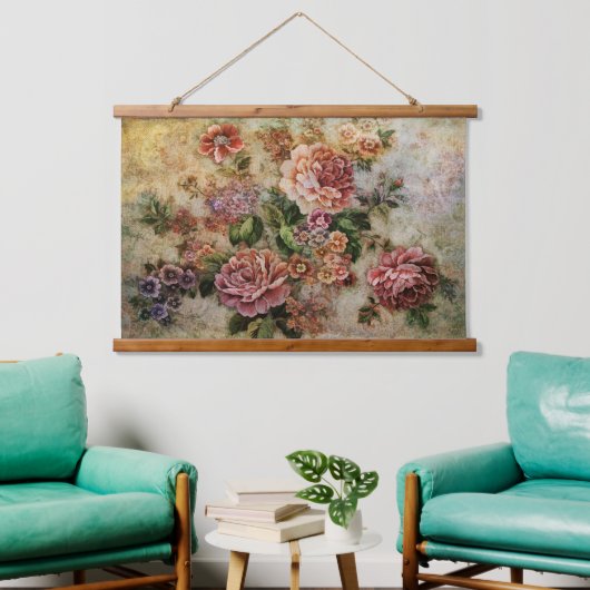 Rozen Hangend Wandkleed (Woonkamer)