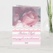 Rozen Happy Birthday Kaart (Achterkant)