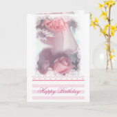 Rozen Happy Birthday Kaart (Gele Bloem)