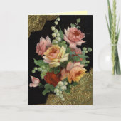  Rozen Happy Birthday kaart (Voorkant)