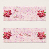 Rozen Harmony Gift Label Mini Visitekaartjes (Voorkant /achterkant)