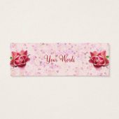 Rozen Harmony Gift Label Mini Visitekaartjes (Achterkant)