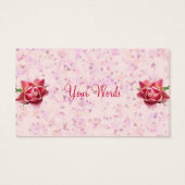 Rozen Harmony Gift Label Visitekaartjes (Achterkant)