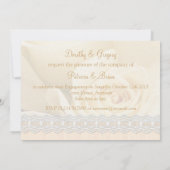 Rozen, hart, duiken en ringen Verloving Kaart (Achterkant)