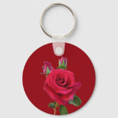 Rozen hart sleutelhanger bruiloft gunst (Achterkant)