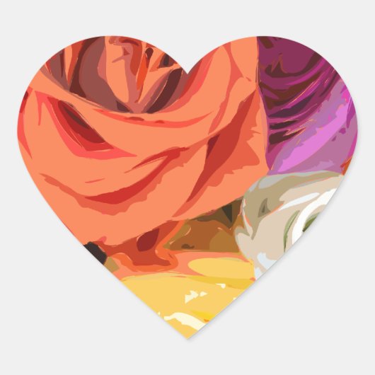 Rozen Hart Sticker (Voorkant)