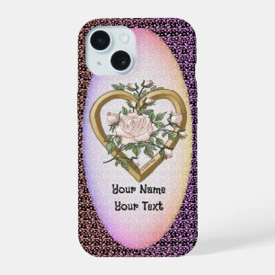 Rozen Hart telefoon geval iPhone 15 Case