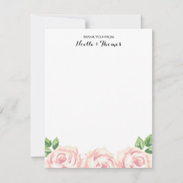  Rozen Hartelijk dank Bedankkaart