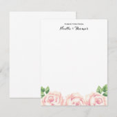  Rozen Hartelijk dank Bedankkaart (Voorkant / Achterkant)