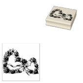  Rozen harten Floral Wreator  Wedding Rubberstempel (Gestempeld)