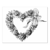  Rozen harten Floral Wreator  Wedding Rubberstempel (Afrduk)