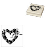  Rozen harten Floral Wreator  Wedding Rubberstempel (Gestempeld)