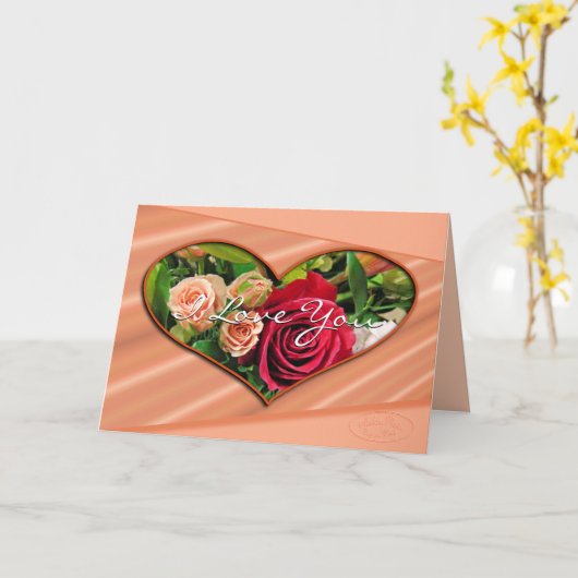 Rozen & Harten I Liefde u kaarden om het even Kaart (Gele Bloem)