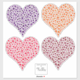 Rozen harten in volle bloei vinyl auto waterdicht sticker