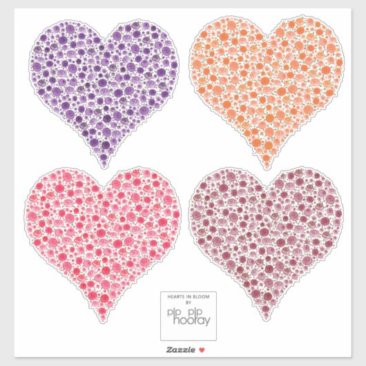 Rozen harten in volle bloei vinyl auto waterdicht sticker (Vel)