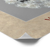 Rozen Heart Lijst Voeg uw foto Poster Print (Hoek)