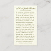 Rozen Heilige Theresia Karmelietes Zuster Religieu Plaatskaartje (Achterkant)