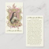 Rozen Heilige Theresia Karmelietes Zuster Religieu Plaatskaartje (Voorkant / Achterkant)