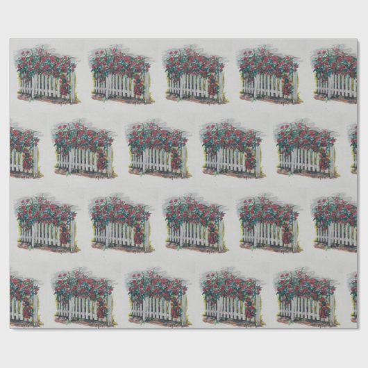 Rozen hek inpakpapier (Vlak)