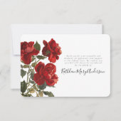  Rozen Herdenking van de begrafenis Bedankkaart (Voorkant)