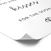 Rozen hoeveel kusjes bruidsjurk shower spel poster (Hoek)