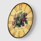 Rozen Home Sweet Home Rustige Landstijl Grote Klok (Hoek)