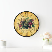 Rozen Home Sweet Home Rustige Landstijl Grote Klok (Huis)