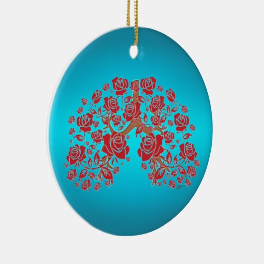 Rozen & Hoop Keramisch Ornament (Rechts)