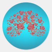 Rozen & Hoop Ronde Sticker (Voorkant)