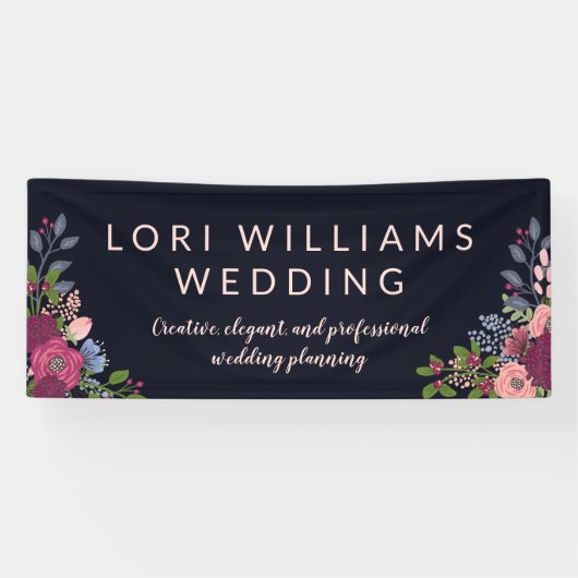 Rozen & hortensia's - Bedrijfsnaam Spandoek (Horizontaal)