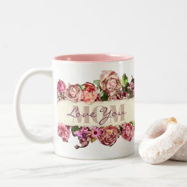  Rozen houden van je mam aangepaste Moederdag Tweekleurige Koffiemok