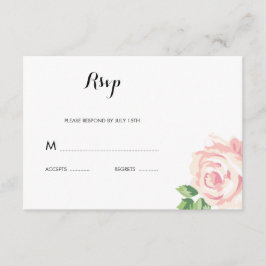 Rozen Huwelijksreactie RSVP-kaart RSVP Kaartje