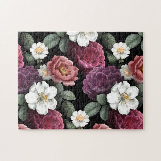 Rozen Illustratie bloemen Kunst Legpuzzel (Horizontaal)