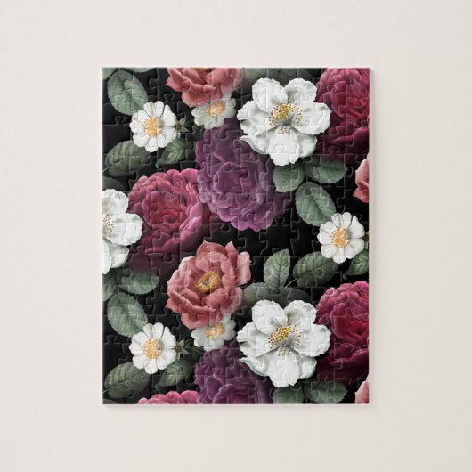  Rozen Illustratie bloemen Kunst Legpuzzel (Verticaal)