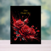 Rozen in bloei - Elegante verjaardag Acryl Bord (Neutraal)