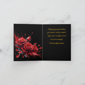 Rozen in bloei - Elegante verjaardag Bedankkaart