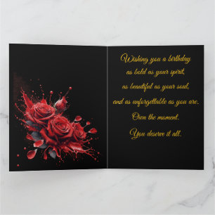 Rozen in bloei - Elegante verjaardag Kaart