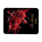 Rozen in bloei - Elegante verjaardag Magneet (Horizontaal)