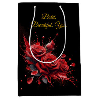 Rozen in bloei - Elegante verjaardag Medium Cadeauzakje