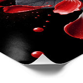 Rozen in bloei - Elegante verjaardag Perfect Poster (Hoek)